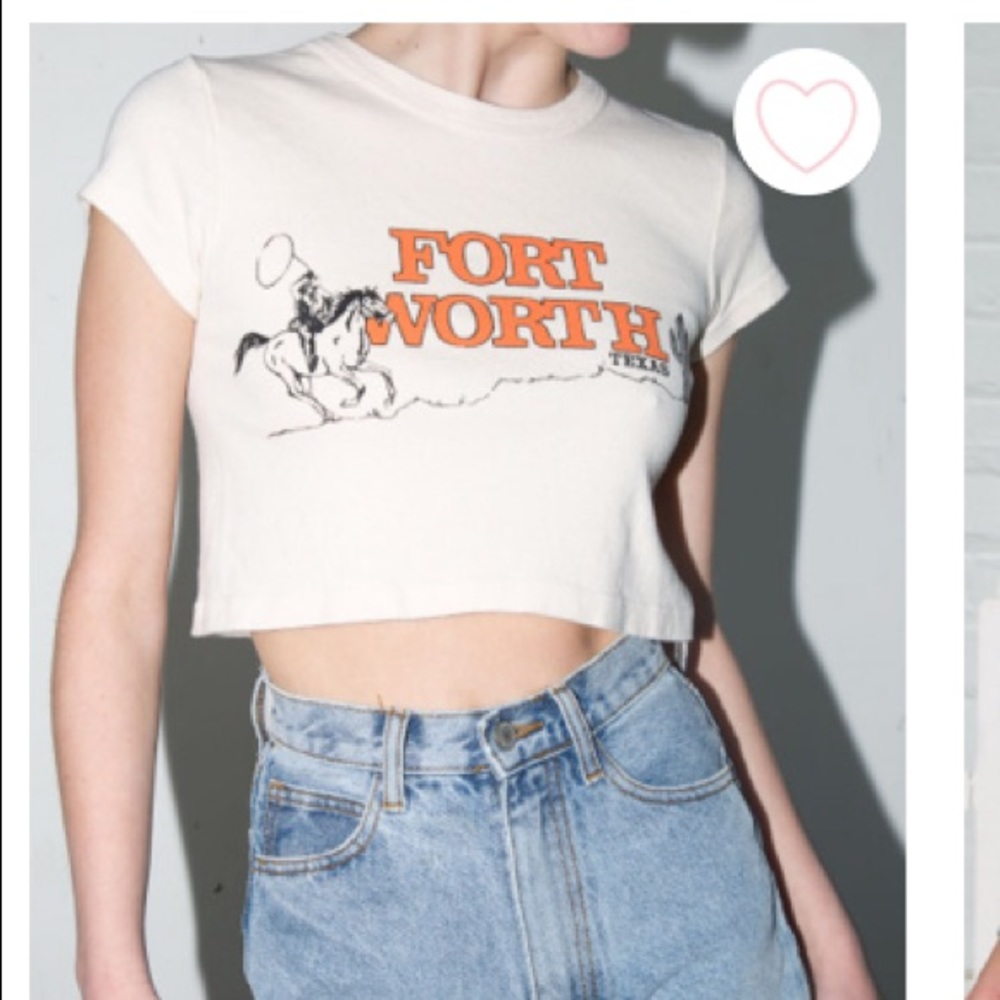 Brandy Melville Ashlyn Fort Worth Crop Top